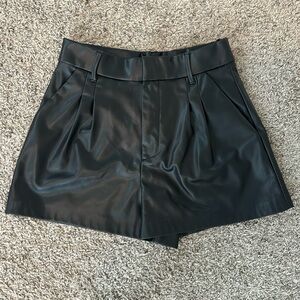 Zara Faux Leather Shorts